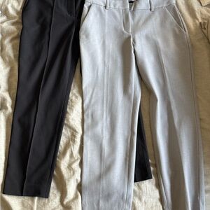 Bundle - petite/short Express slacks - Black (NWT) and Gray